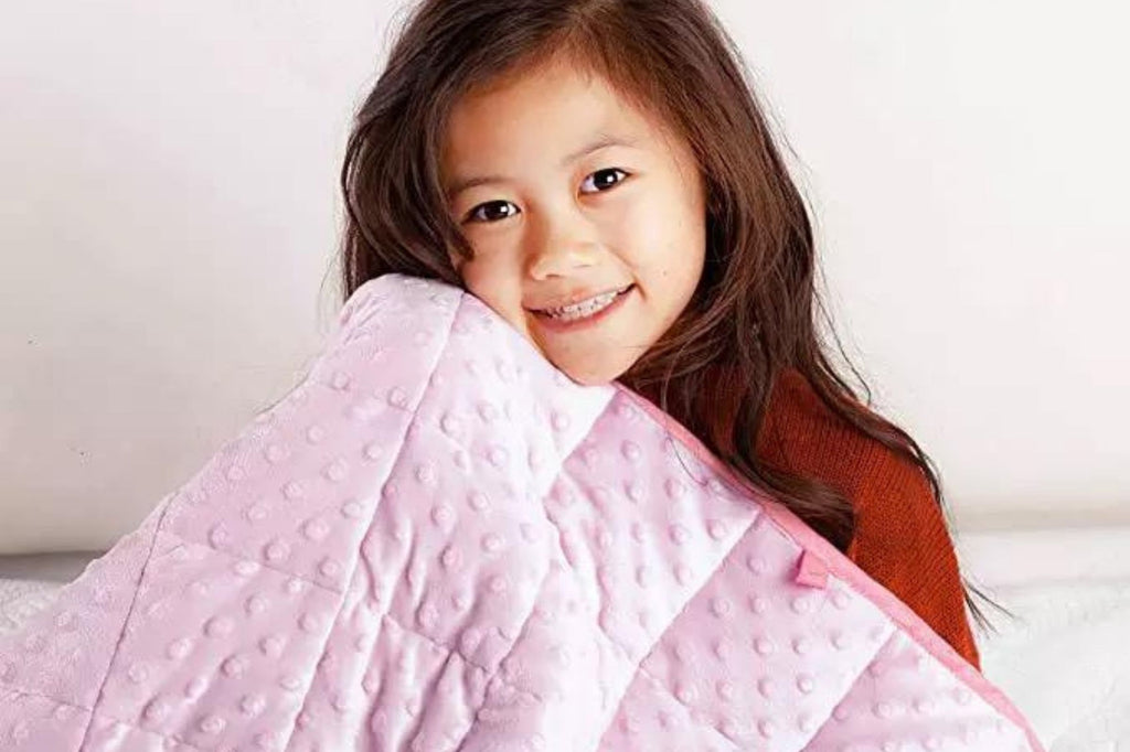 Kids Cotton Candy Pink Weighted blanket 3.1kg - Serenity Blankets 